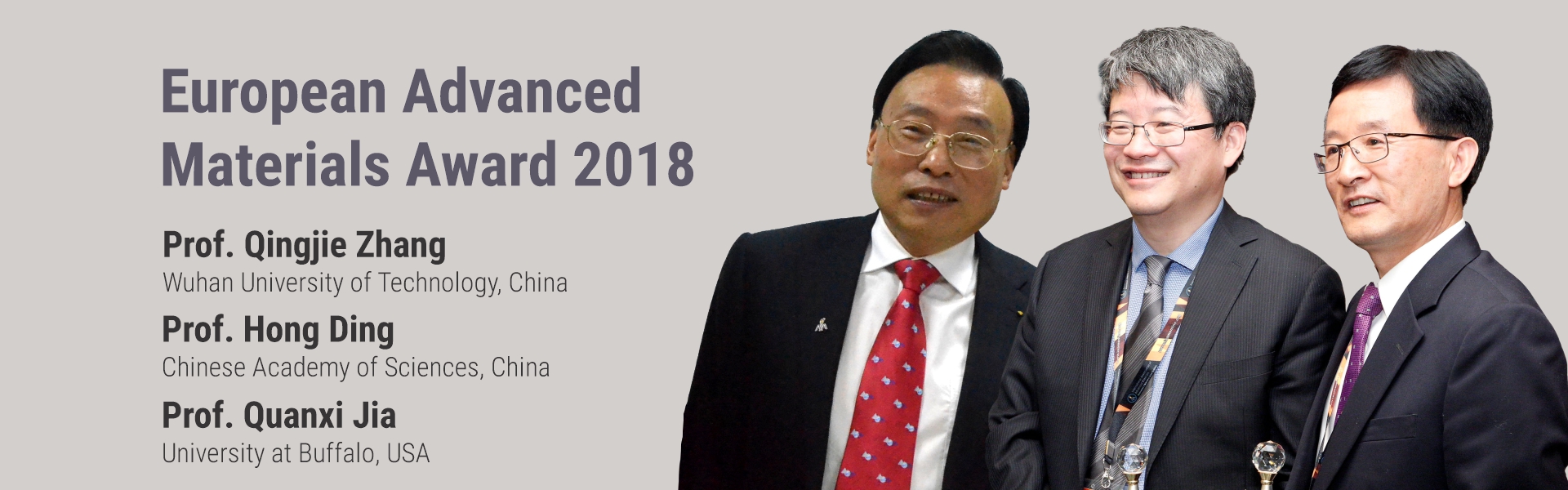 European Advanced Materials Award 2018 | Prof. Quanxi Jia |IAAM